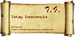 Tatay Innocencia névjegykártya